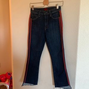 MOTHER flare cropped jeans
